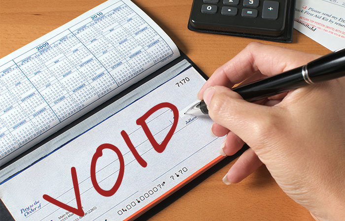 Bluewave CREDIT UNION HOW TO VOID A CHECK